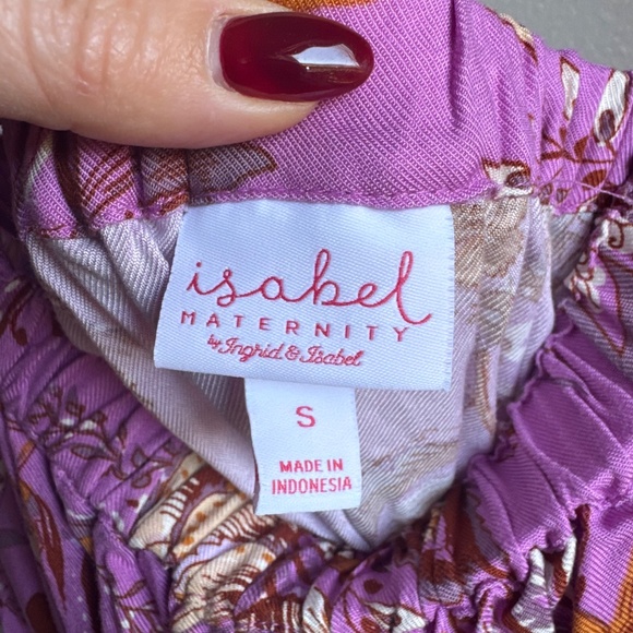 Isabel Maternity by Ingrid & Isabel Elbow Sleeve Jamaica Sz S - Picture 5 of 5